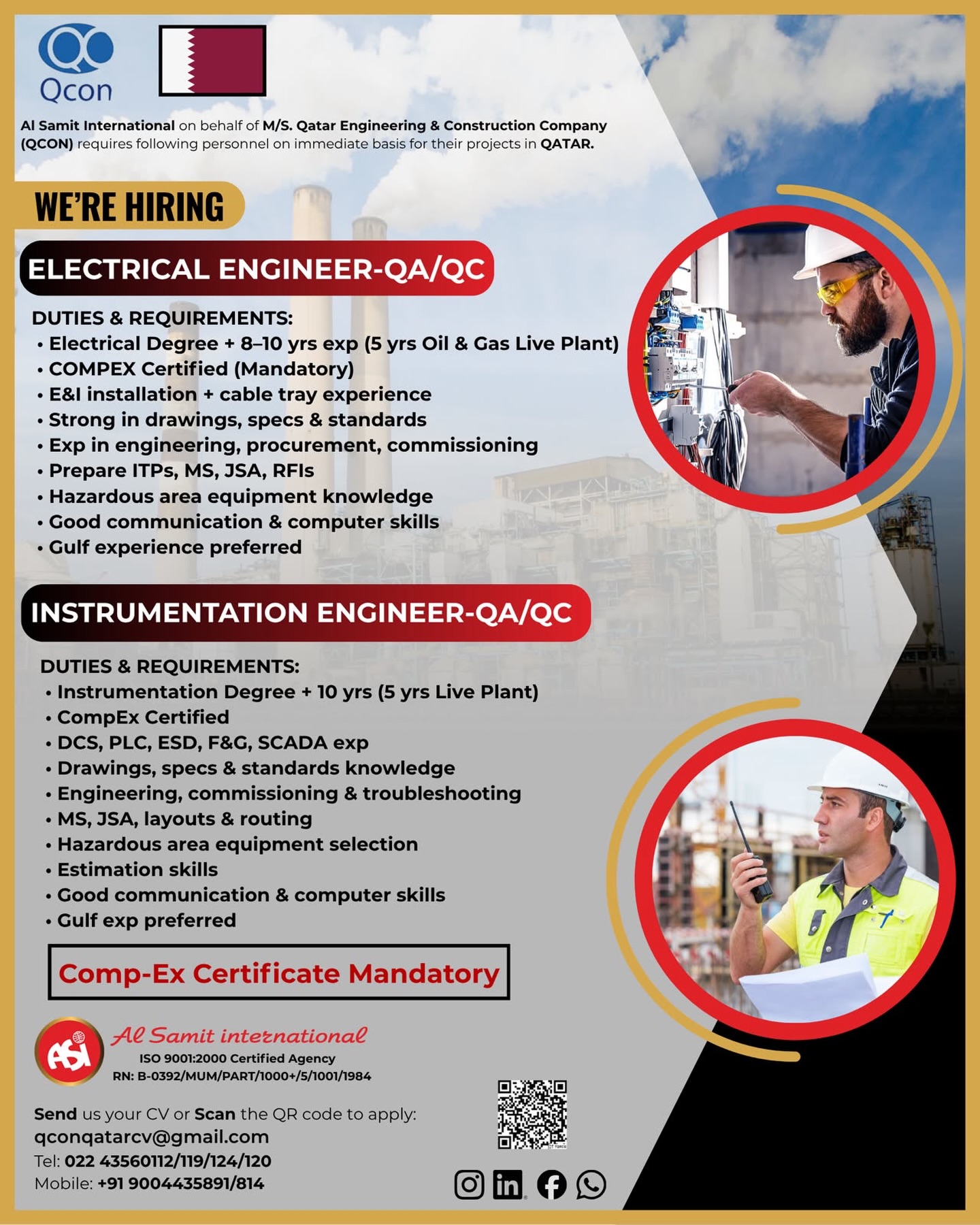 Urgent Hiring for Qatar