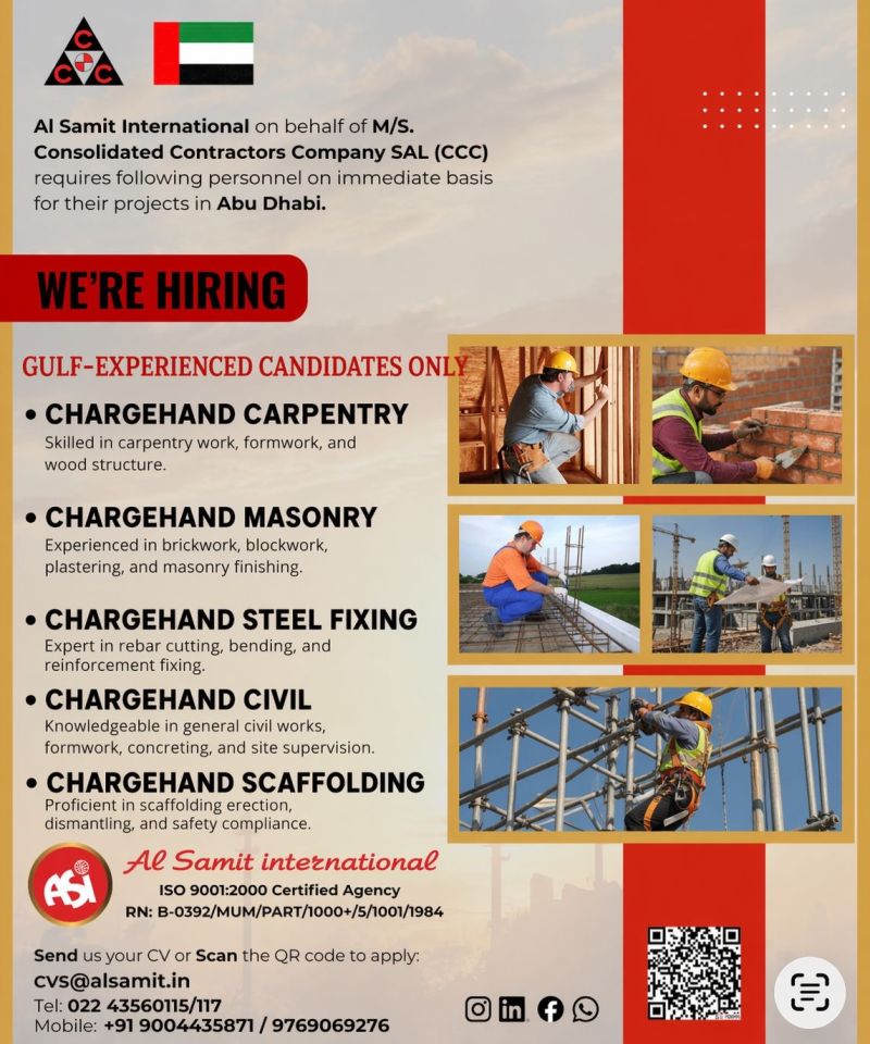 Urgent Hiring for Qatar