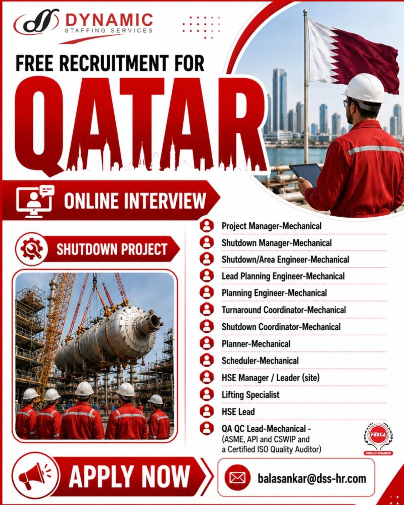 Urgent Hiring for Qatar