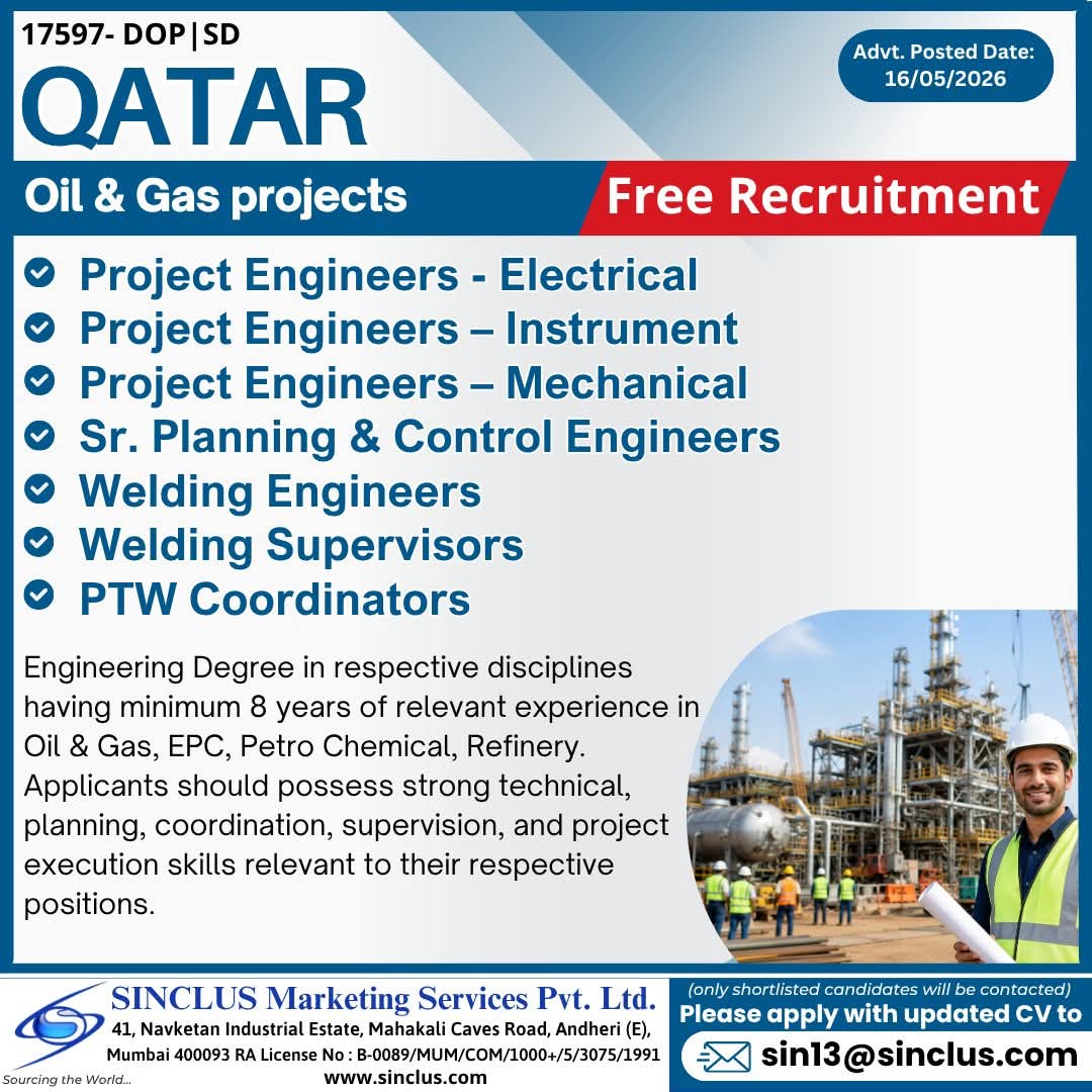 Urgent Hiring for Qatar