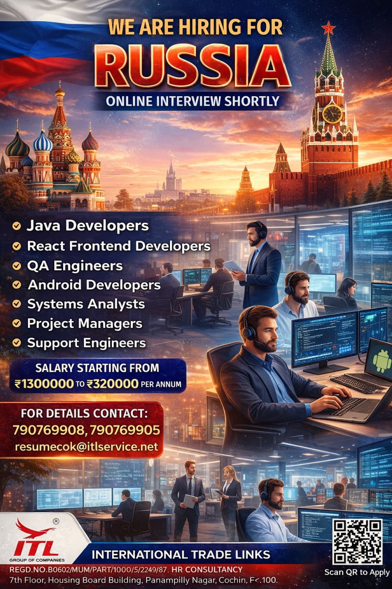 Urgent Hiring for Russia