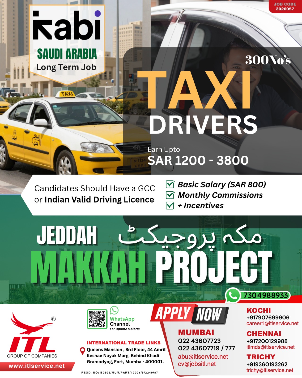 Urgent Hiring for Saudi Arabia