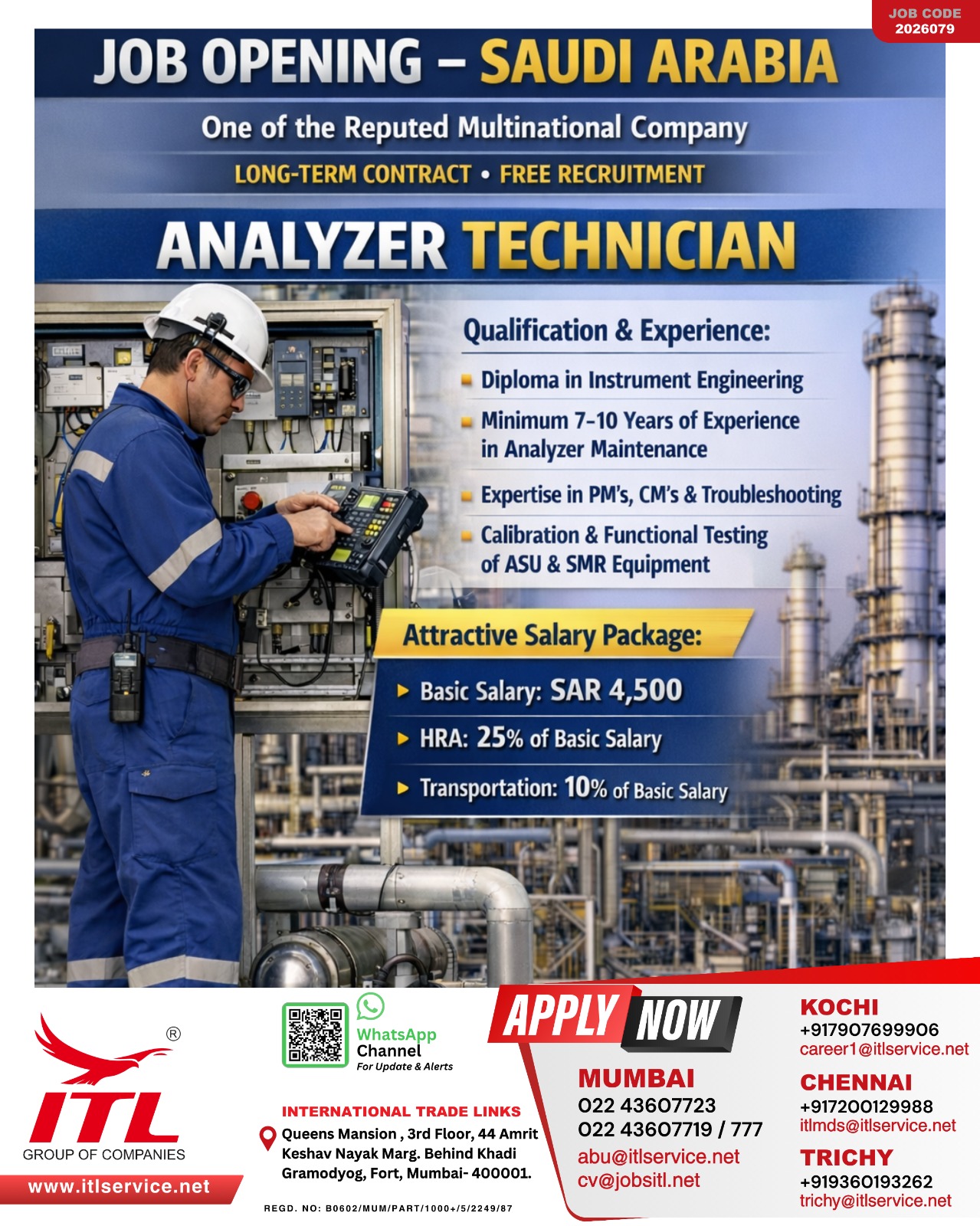 Urgent Hiring for Saudi Arabia