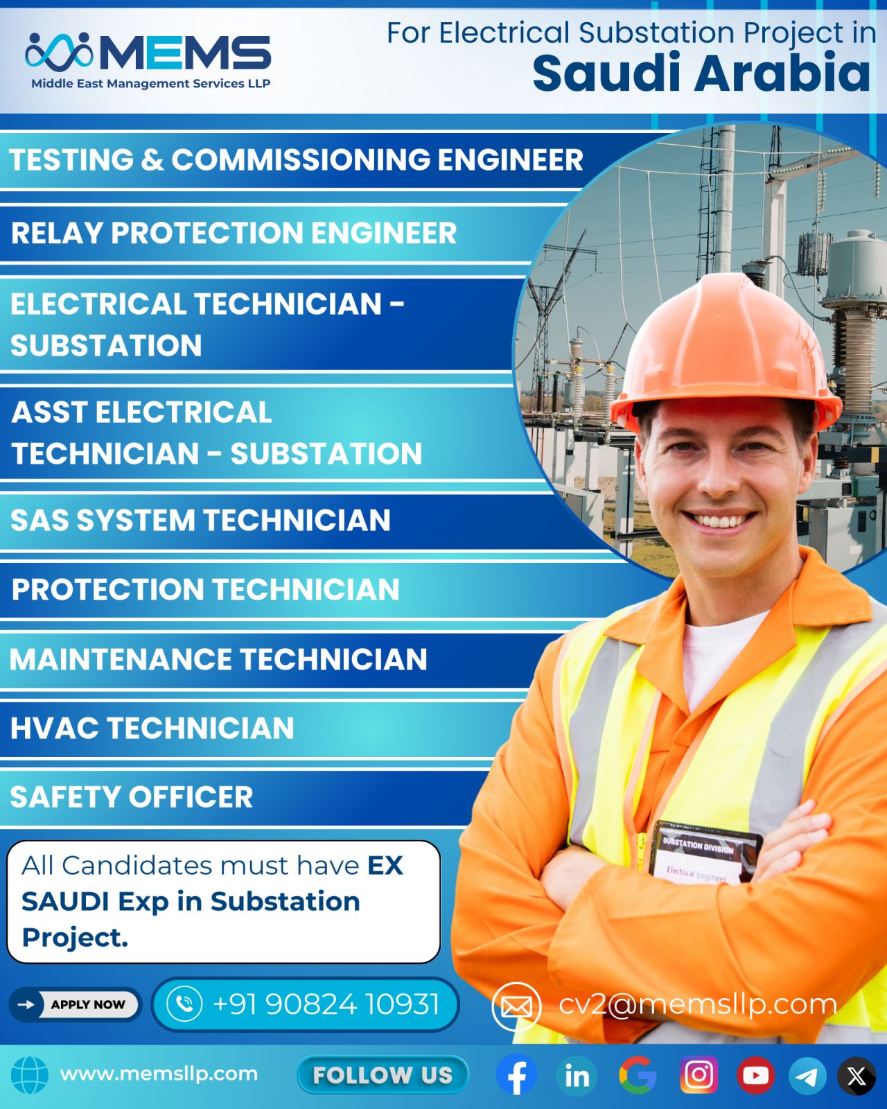Urgent Hiring for Saudi Arabia