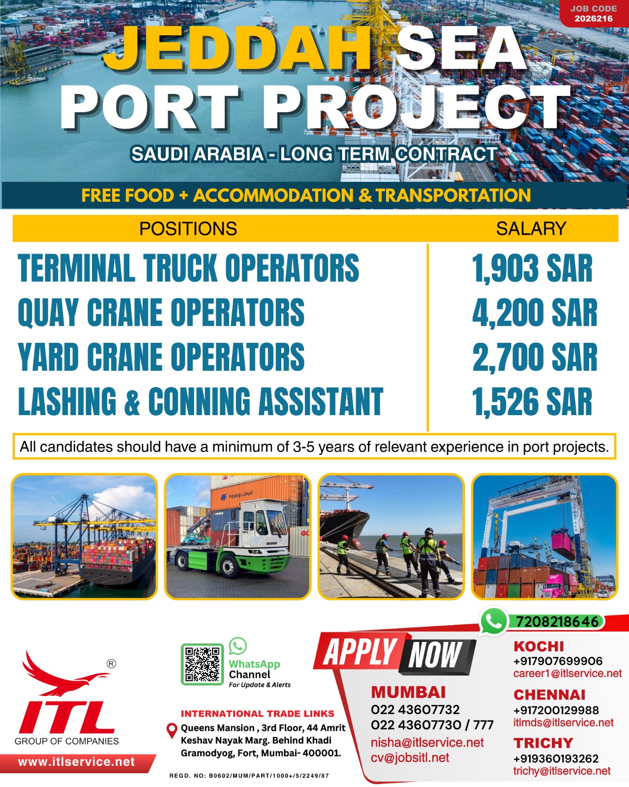 Urgent Hiring for Saudi Arabia