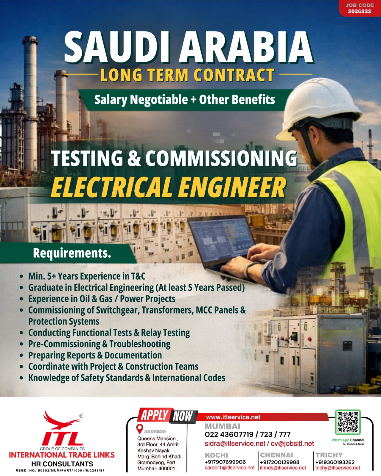 Urgent Hiring for Saudi Arabia