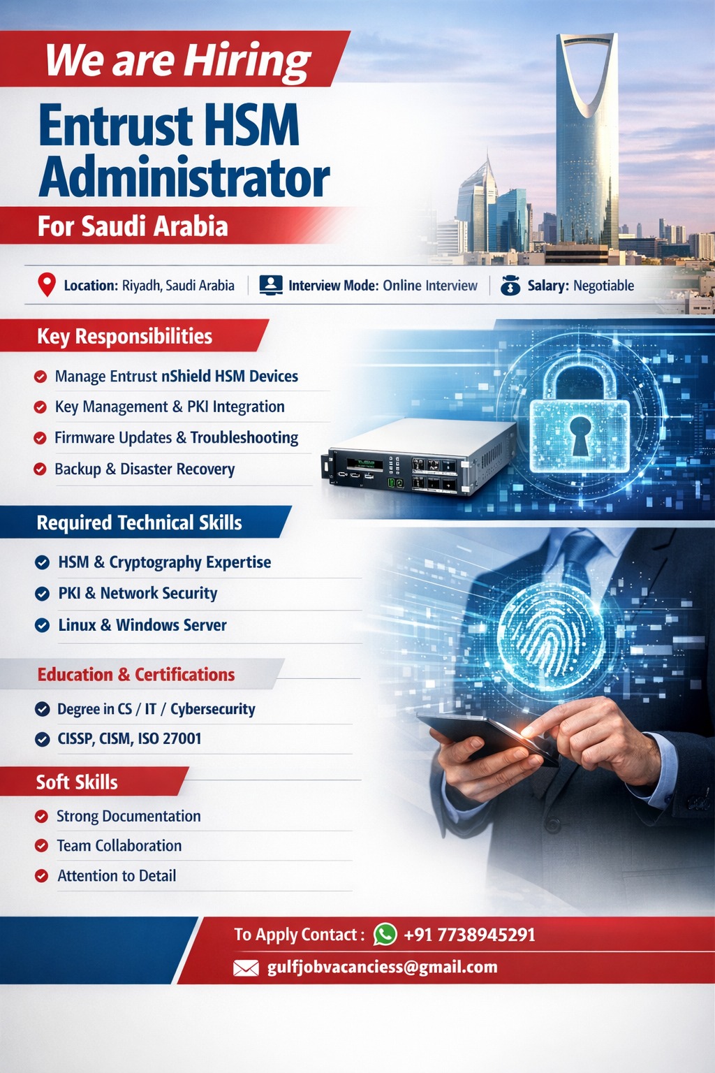 Urgent Hiring for Saudi Arabia