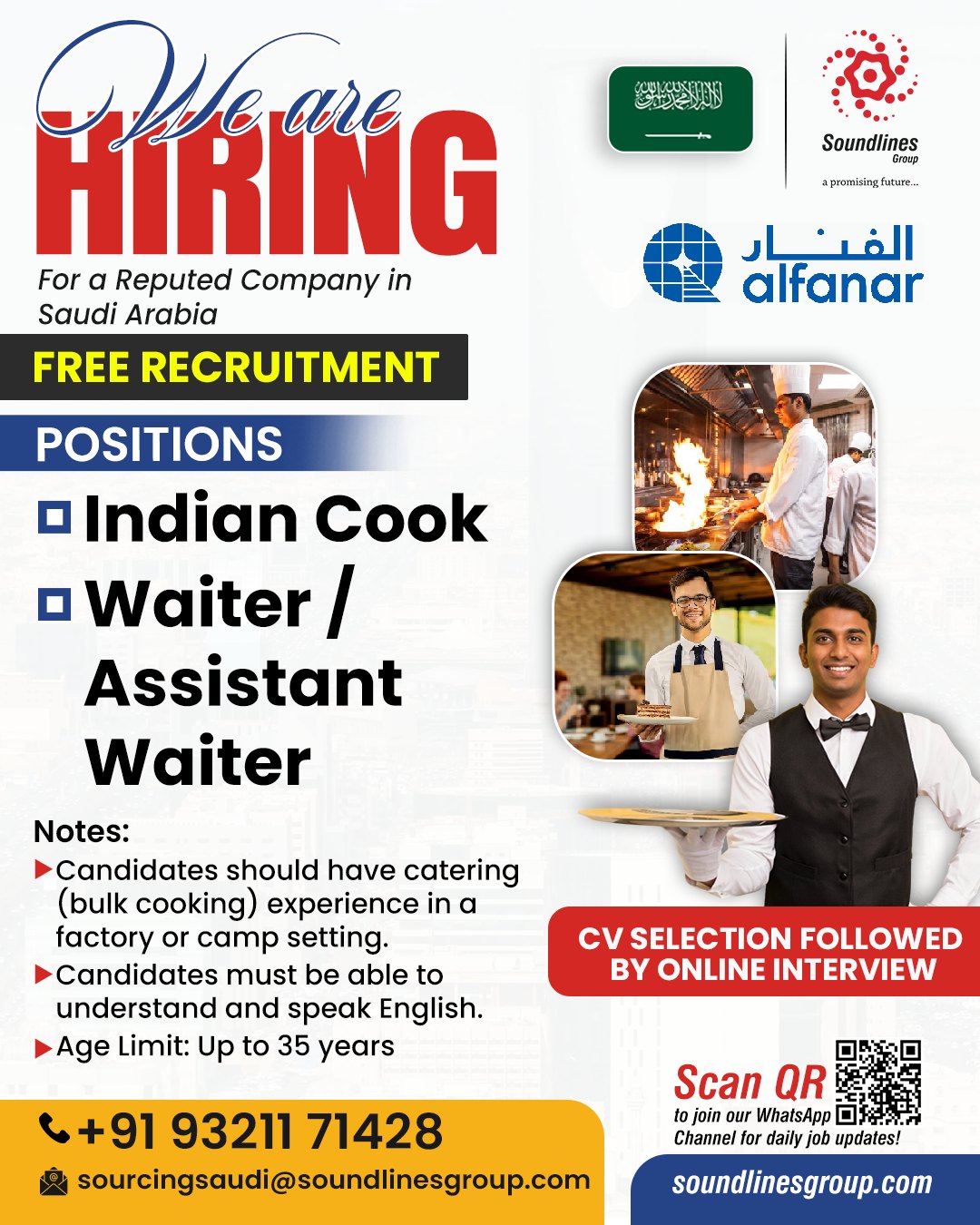 Urgent Hiring for Saudi Arabia