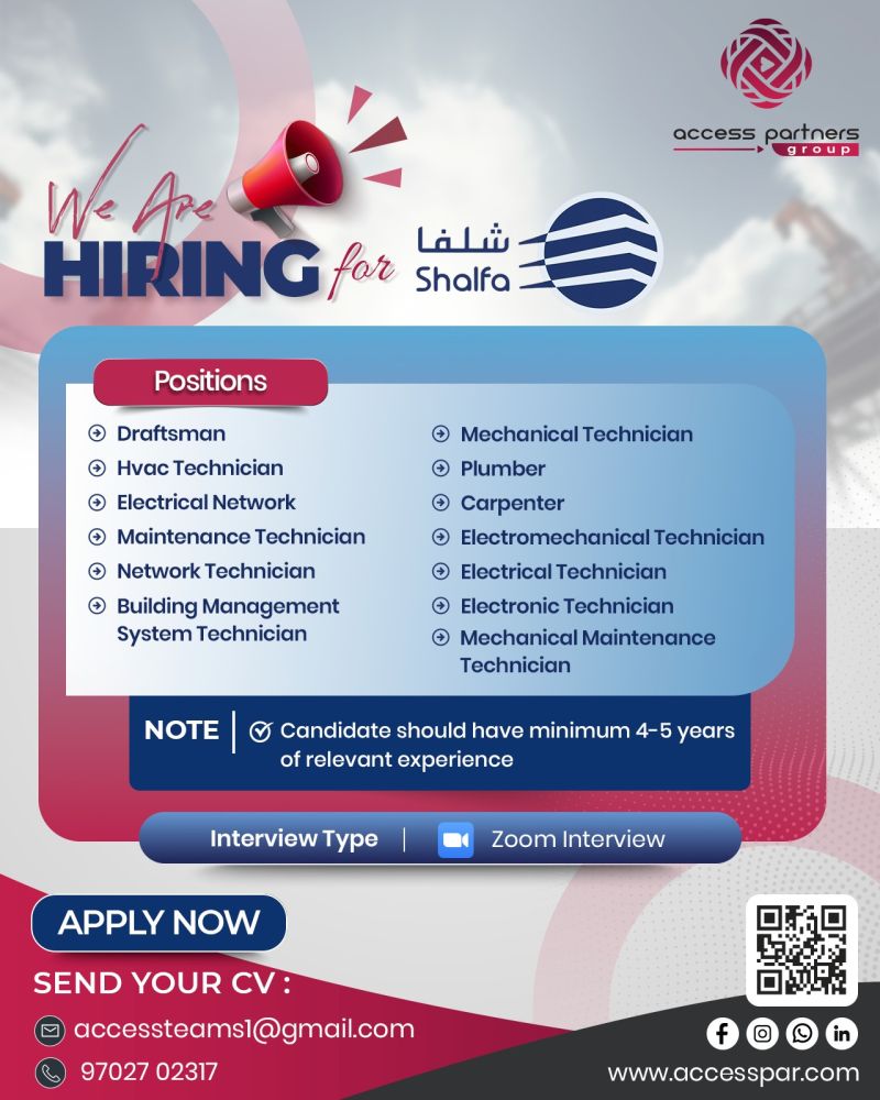 Urgent Hiring for Saudi Arabia
