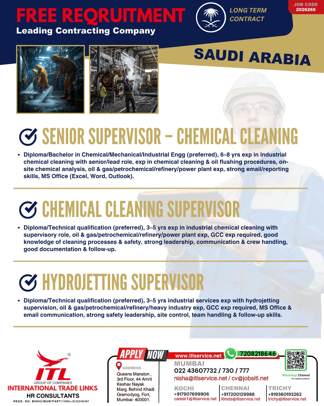 Urgent Hiring for Saudi Arabia