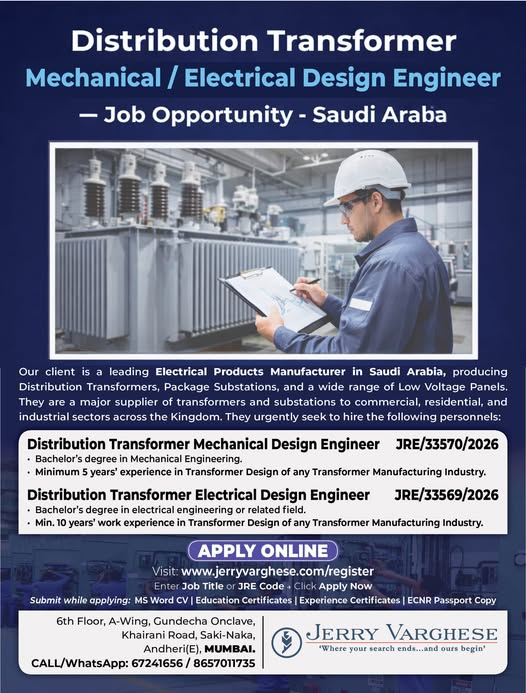 Urgent Hiring for Saudi Arabia