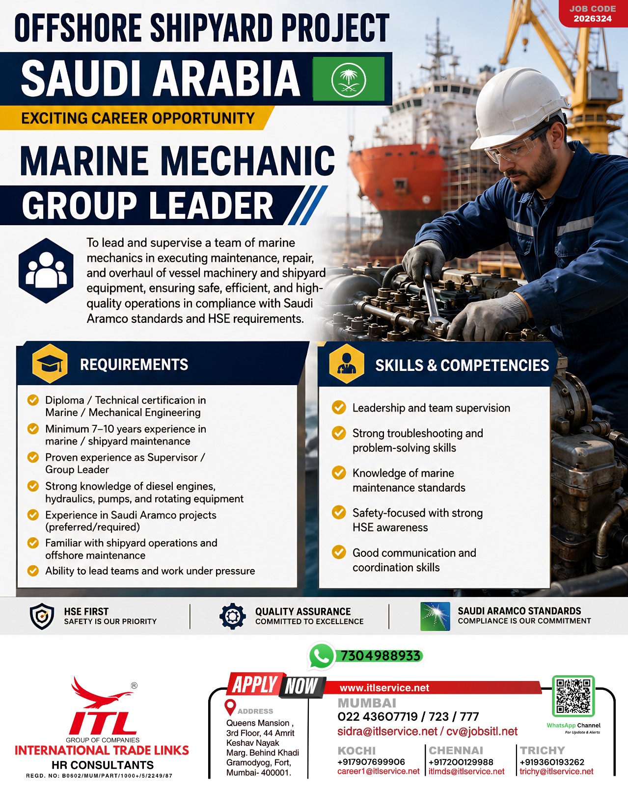 Urgent Hiring for Saudi Arabia