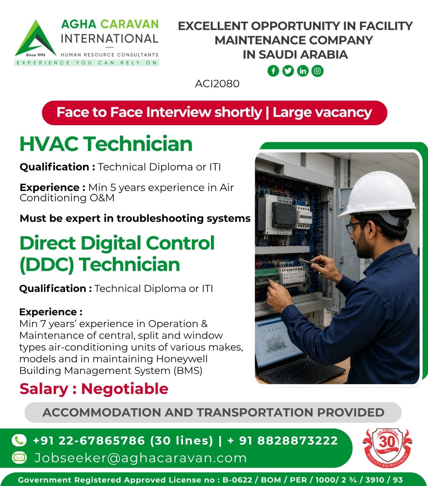 Urgent Hiring for Saudi Arabia