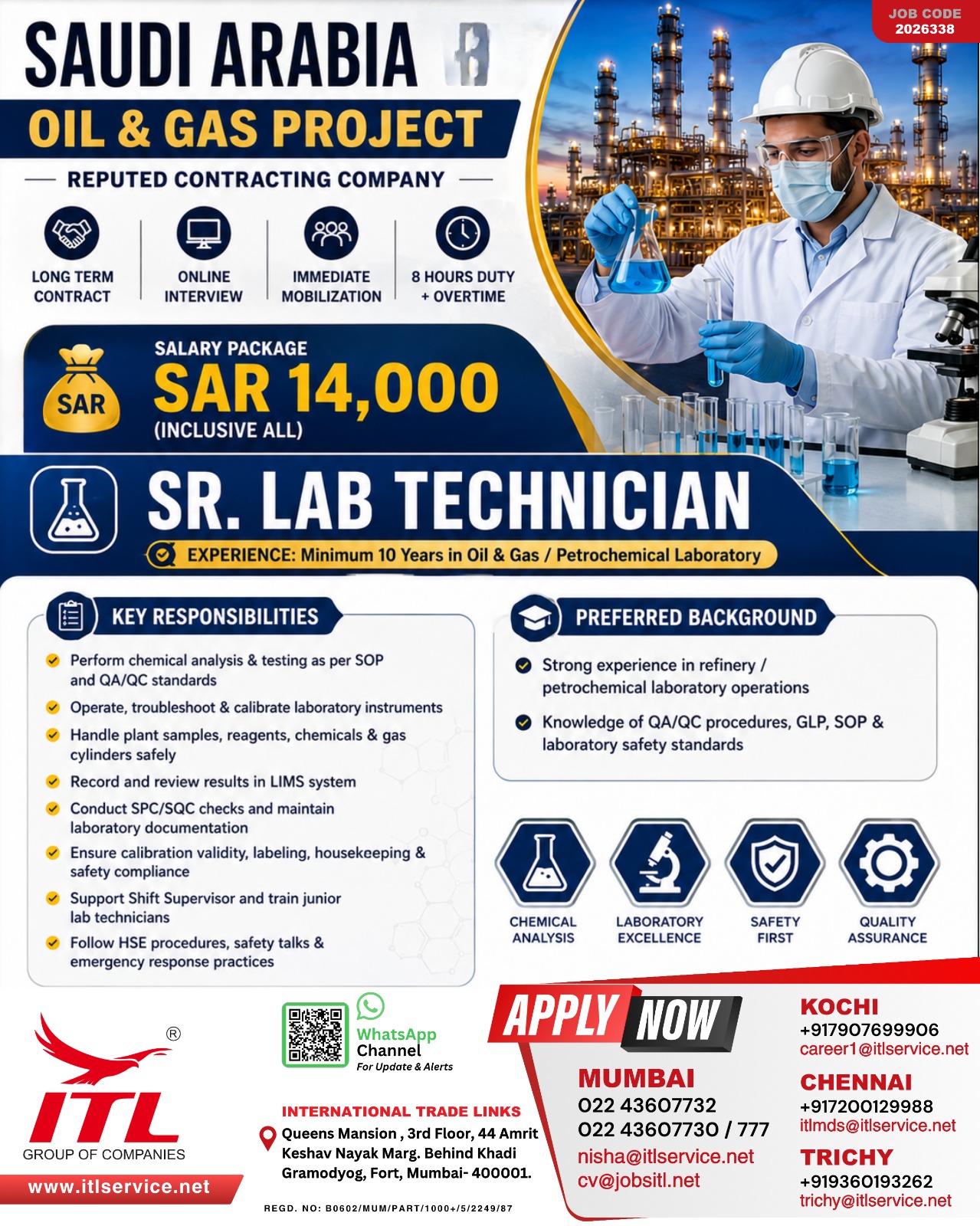 Urgent Hiring for Saudi Arabia