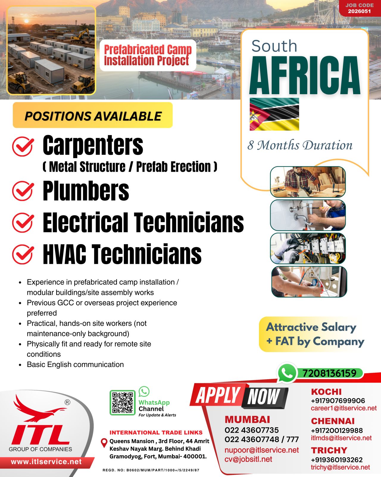 Urgent Hiring For South Africa