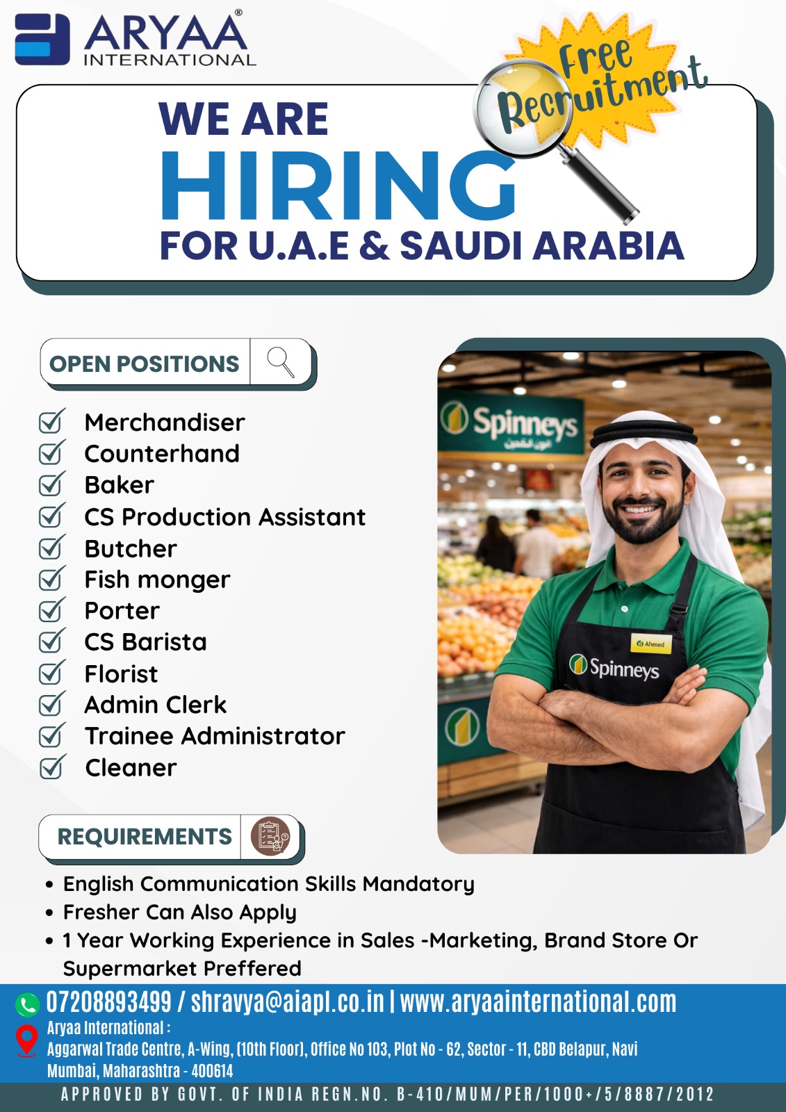 Urgent Hiring for UAE & Saudi Arabia