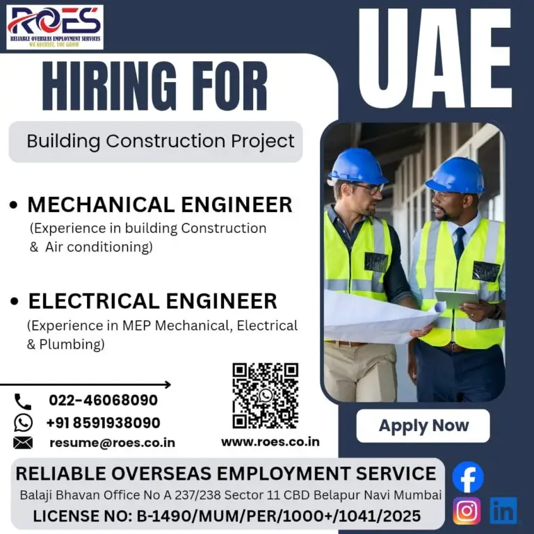 Urgent Hiring for UAE