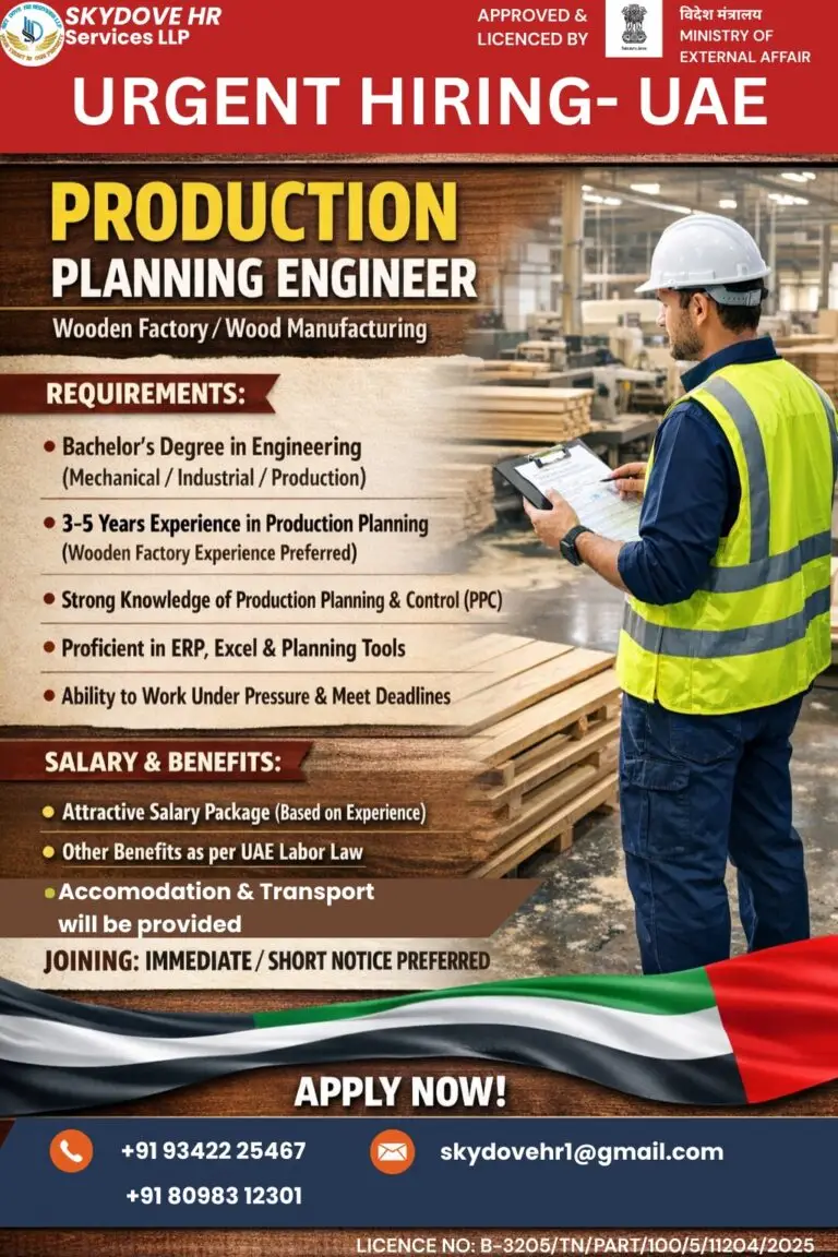 Urgent Hiring for UAE