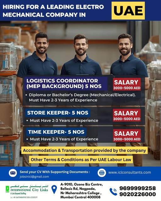 Urgent Hiring for UAE