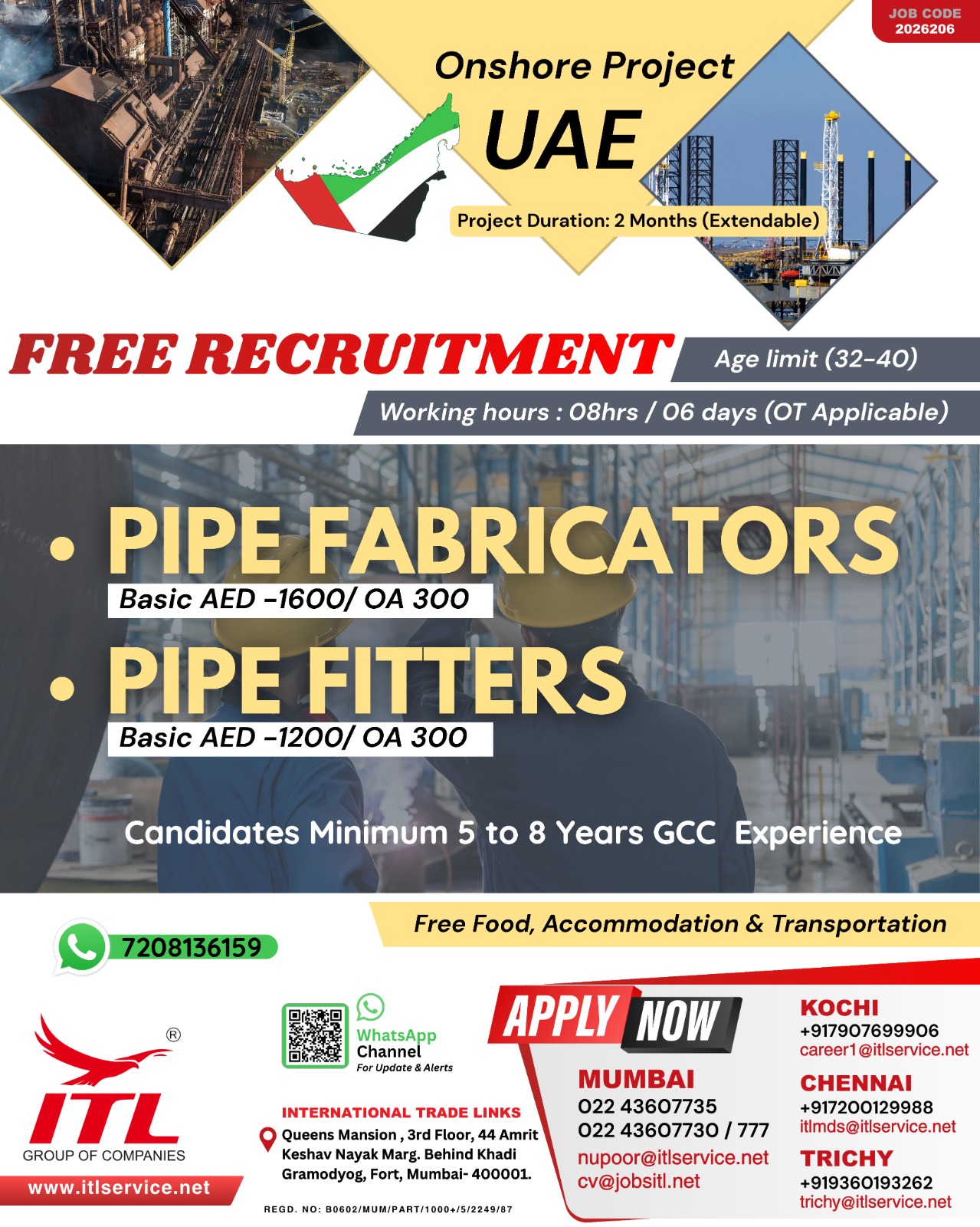 Urgent Hiring for UAE