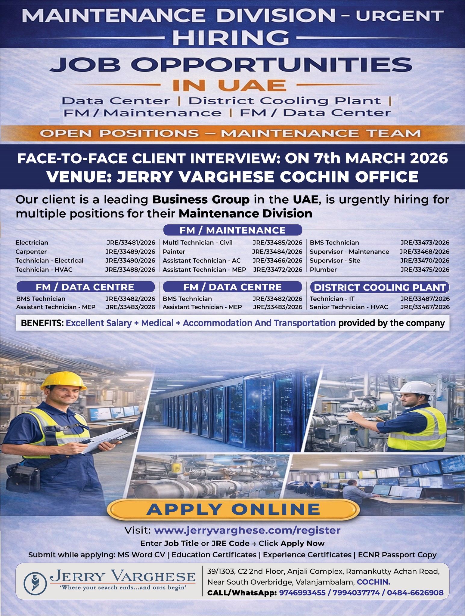 Urgent Hiring for UAE