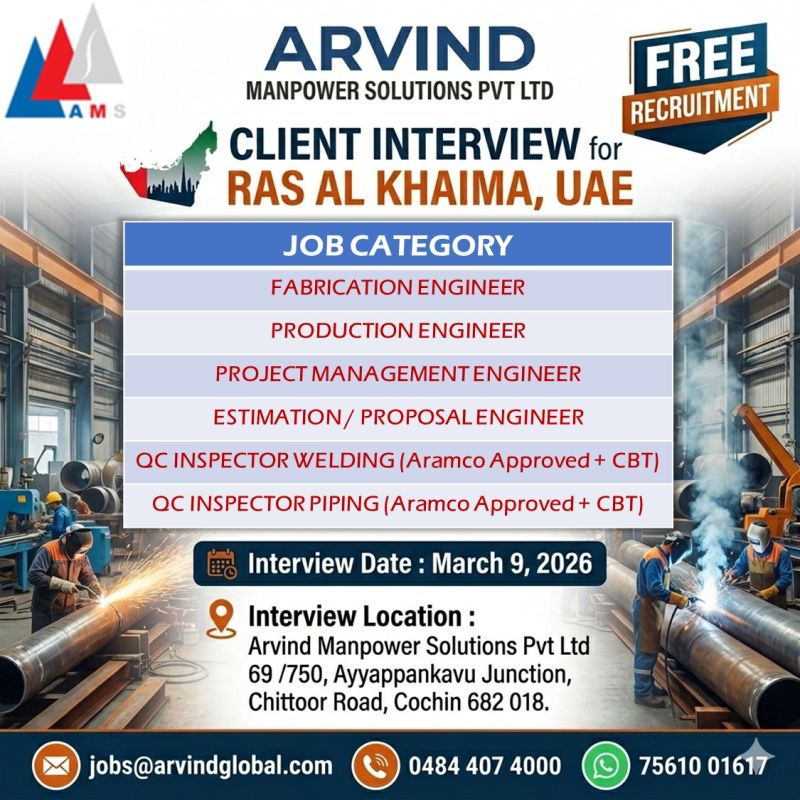 Urgent Hiring for UAE