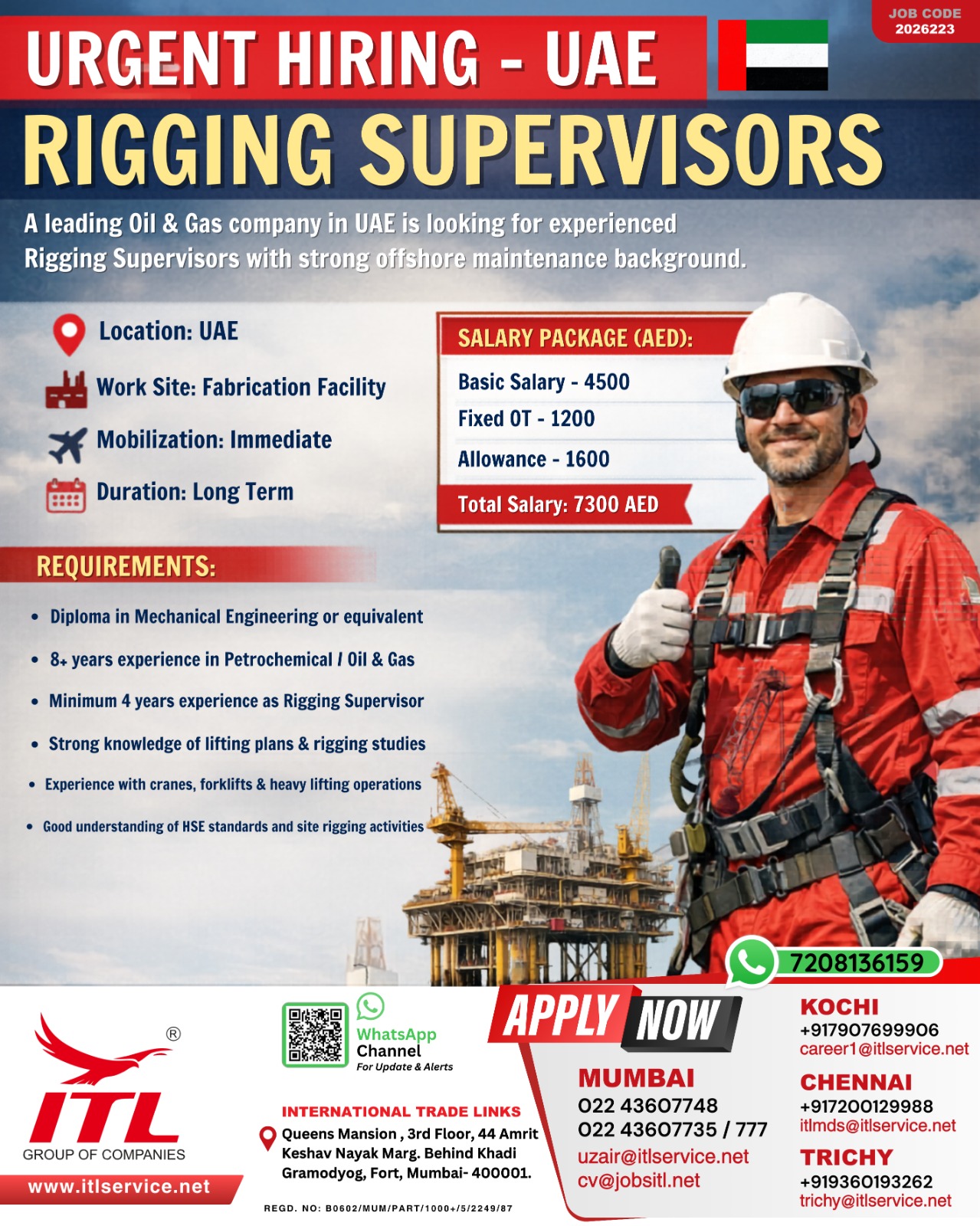 Urgent Hiring For UAE