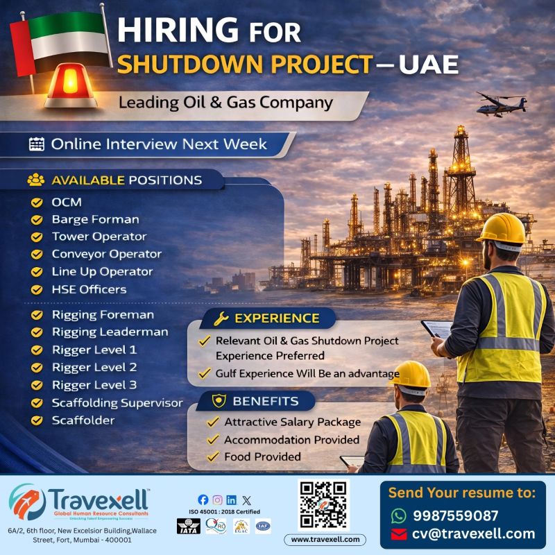 Urgent Hiring for UAE