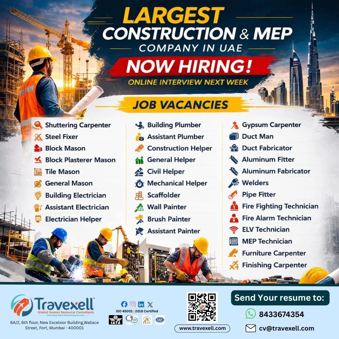 Urgent Hiring for UAE