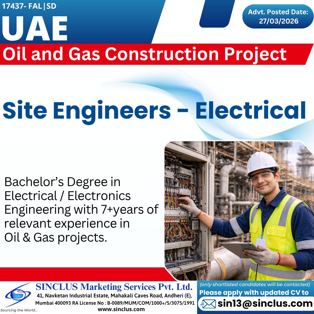 Urgent Hiring for UAE