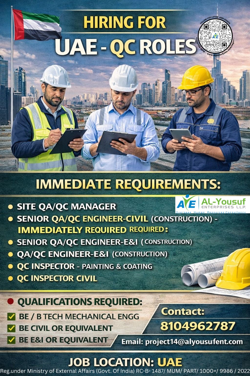 Urgent Hiring for UAE