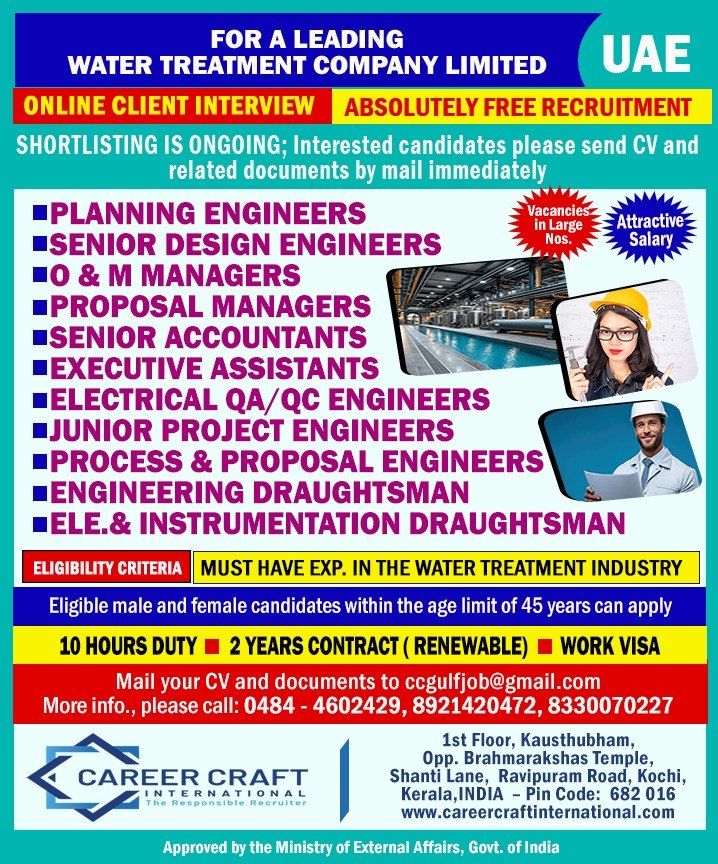 Urgent Hiring for UAE