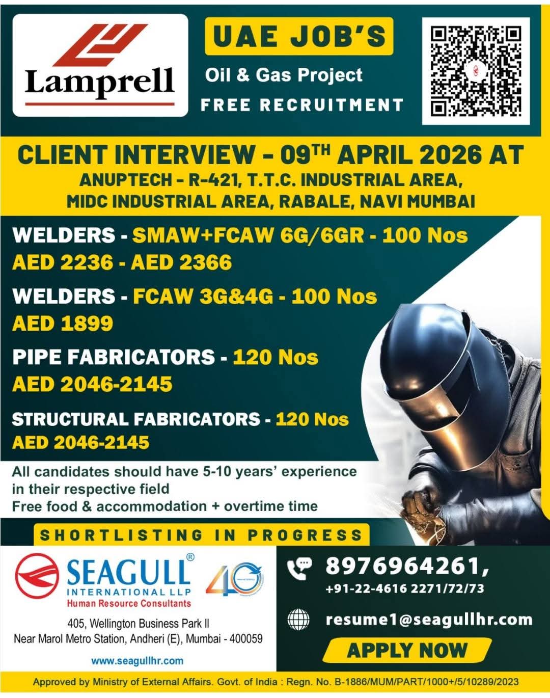 Urgent Hiring for UAE