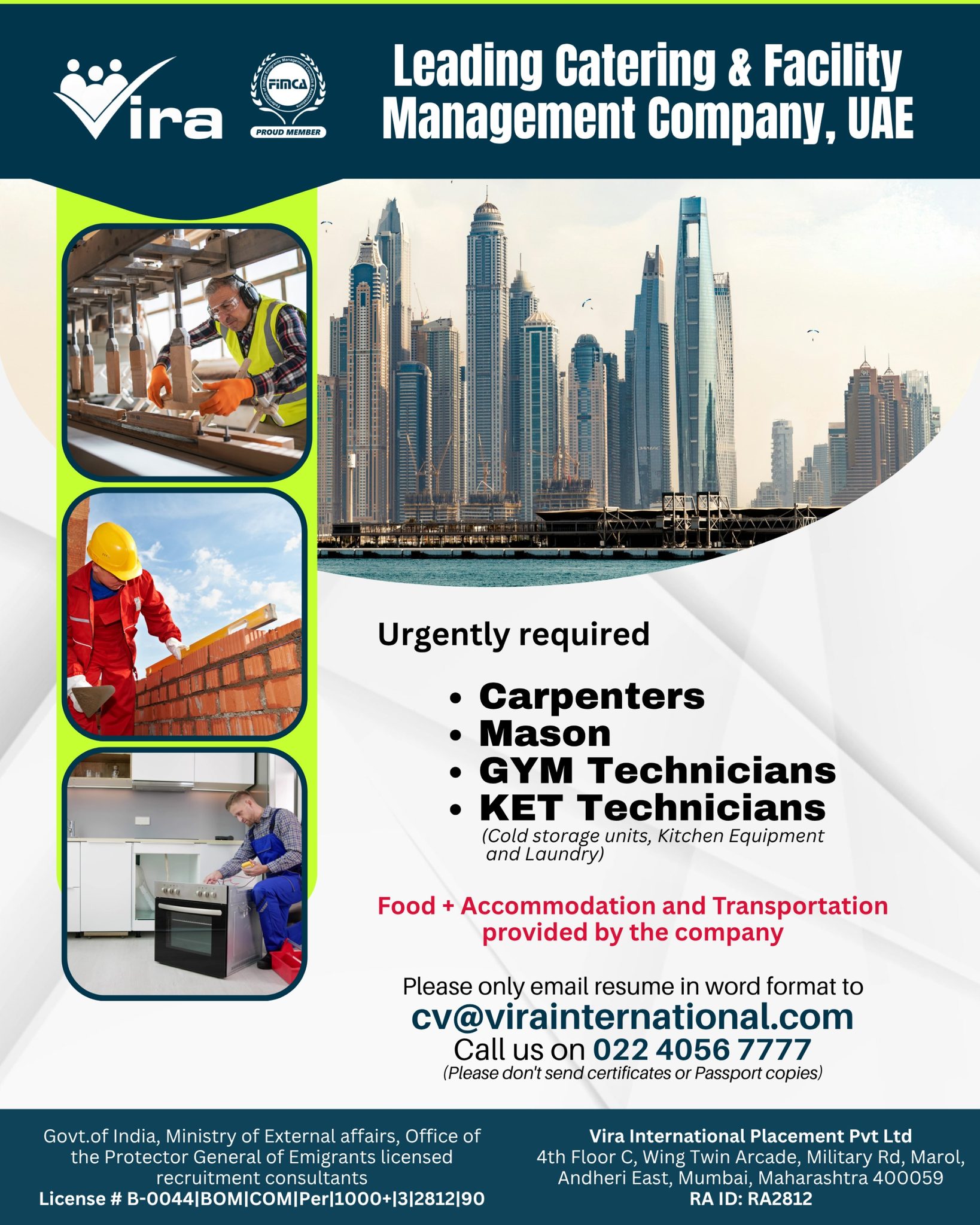 Urgent Hiring for UAE