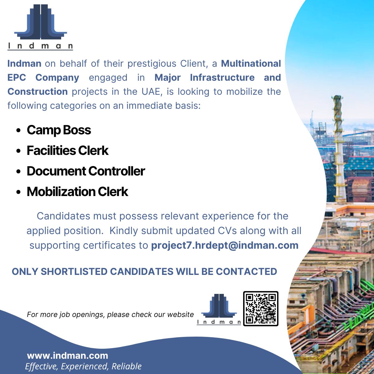 Urgent Hiring for UAE