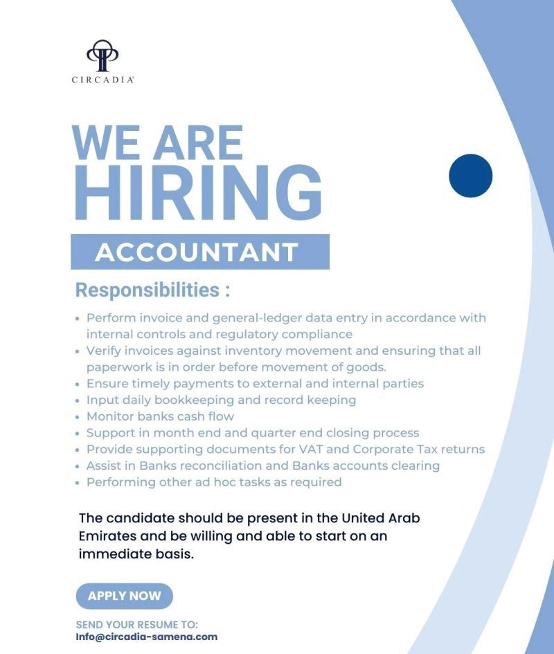 Urgent Hiring for UAE