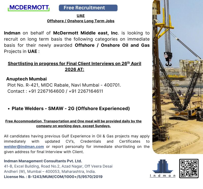 Urgent Hiring for UAE