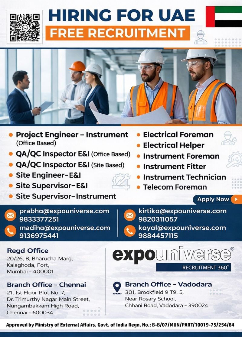 Urgent Hiring for UAE