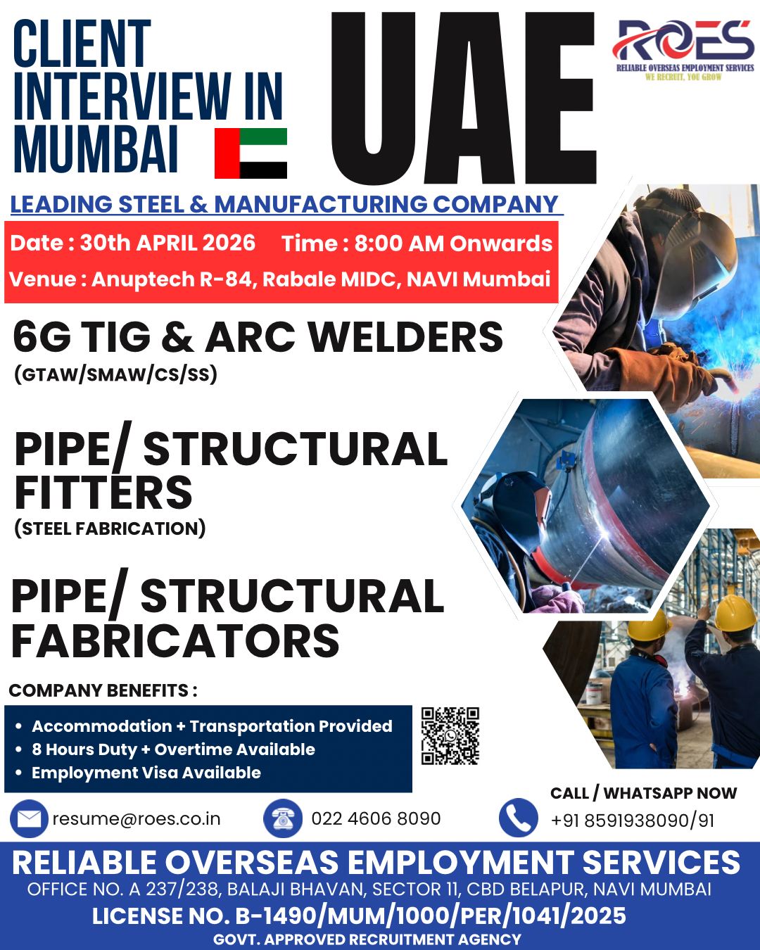 Urgent Hiring for UAE
