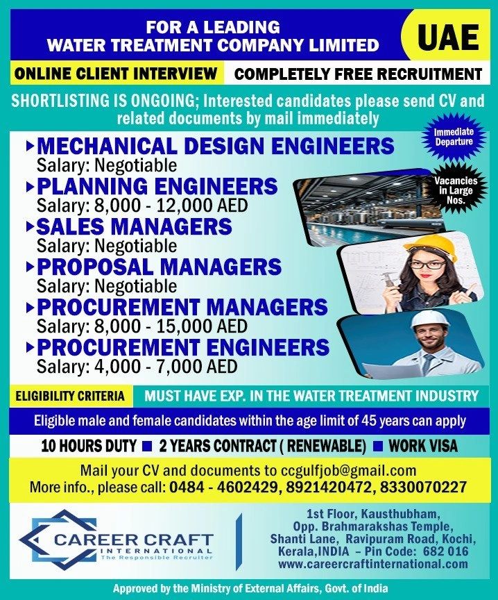 Urgent Hiring for UAE