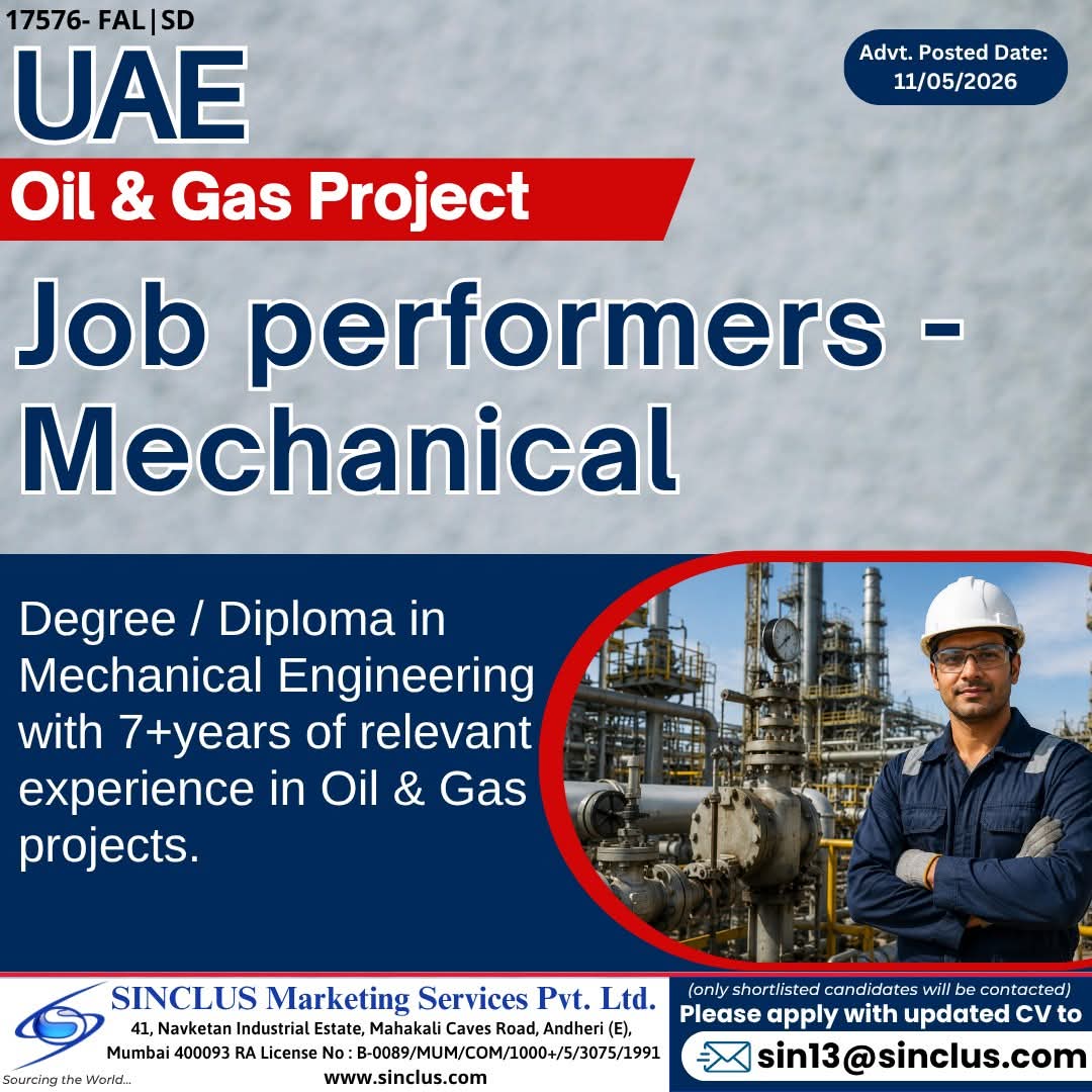 Urgent Hiring for UAE