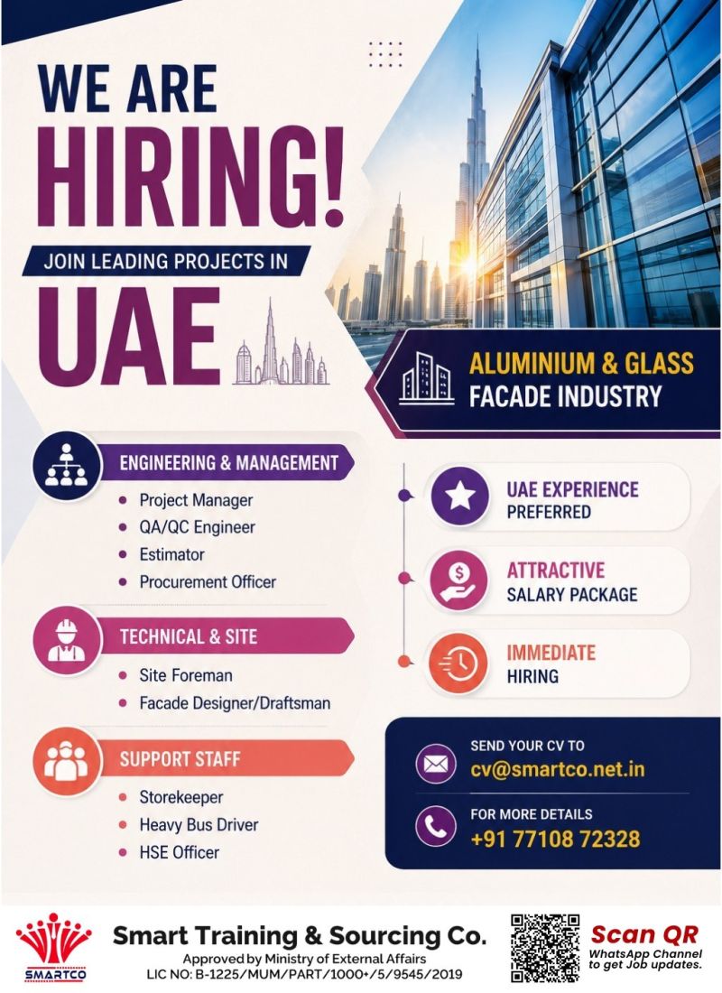 Urgent Hiring for UAE
