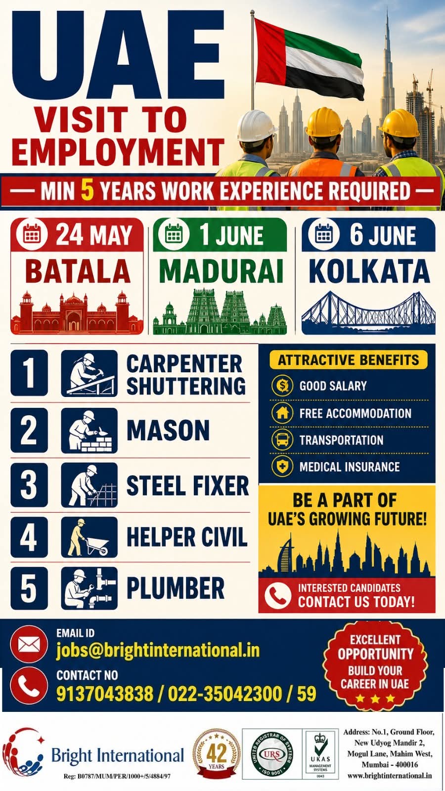 Urgent Hiring for UAE