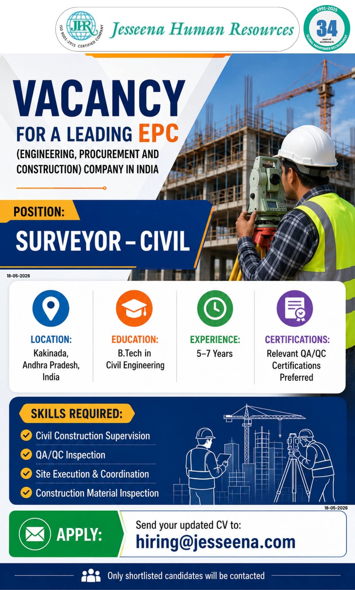 Urgent Hiring in India
