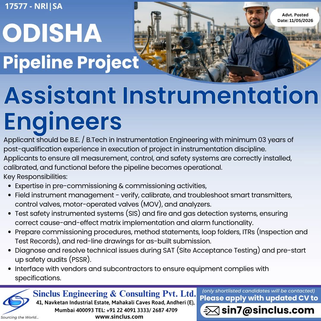 Urgent Hiring in Odisha