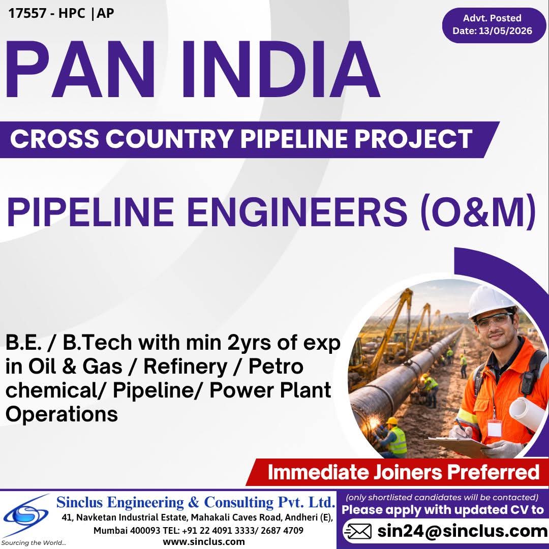 Urgent Hiring in Pan India