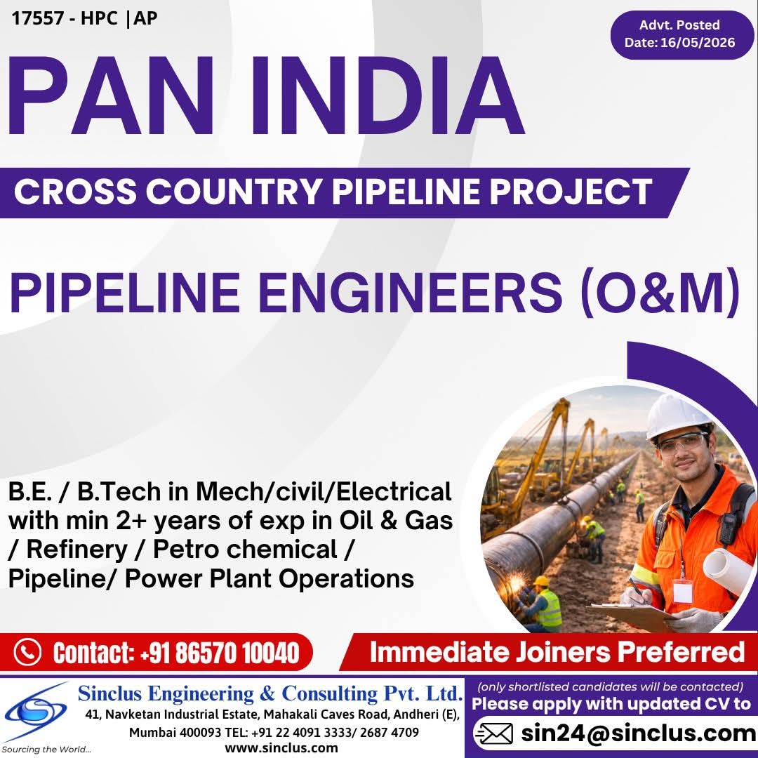 Urgent Hiring in Pan India