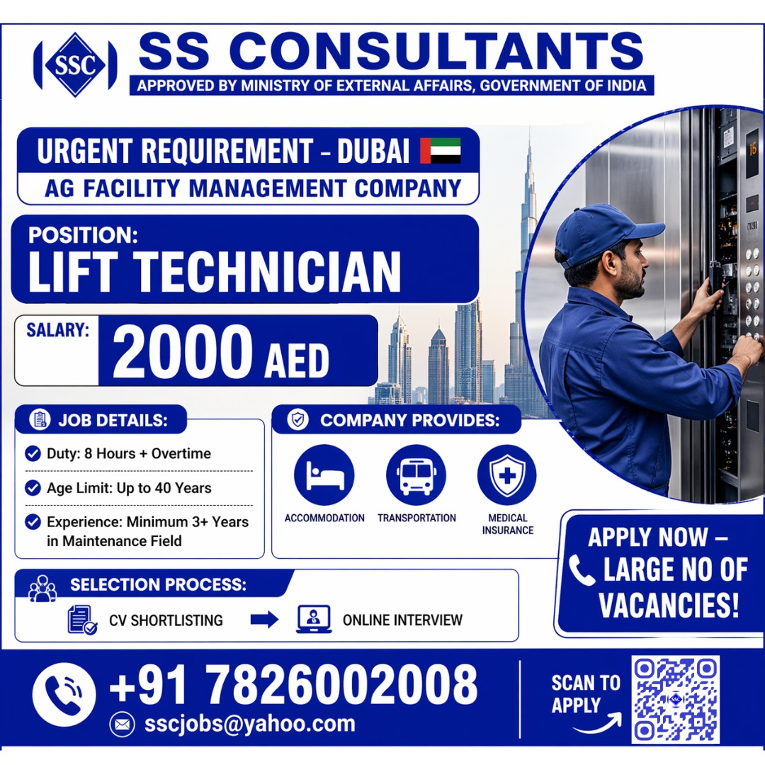 Urgent Requirement For Dubai