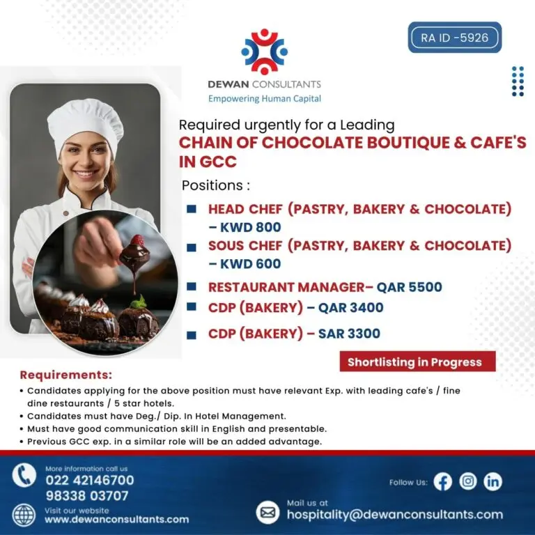 Urgent Requirement For Gulf