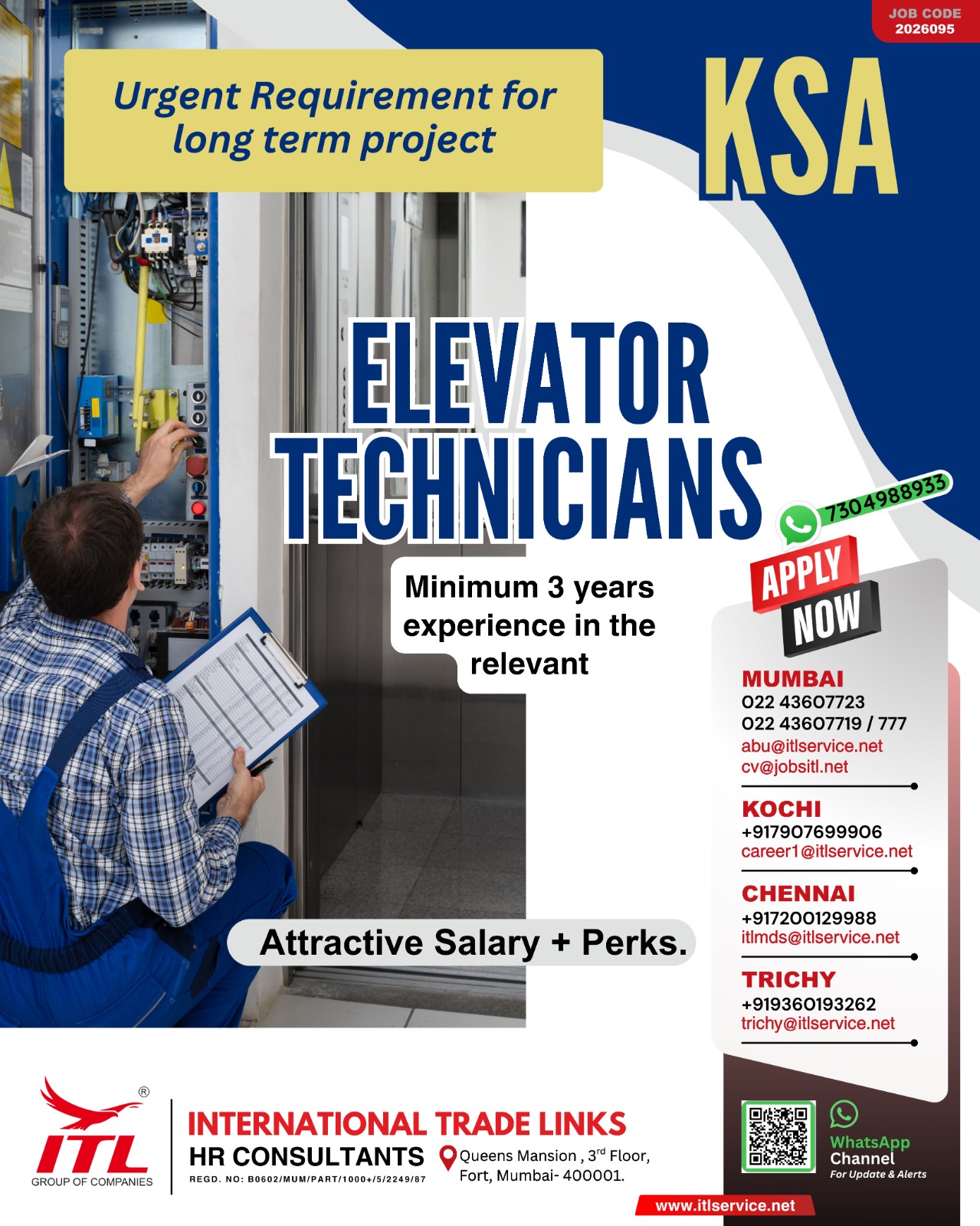 Urgent Requirement For KSA